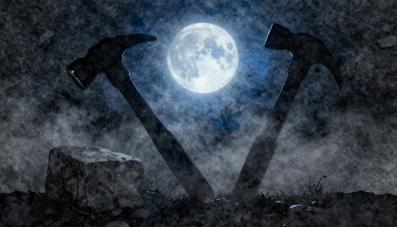 Watercolor style. Dark granite texture background, silhouett...