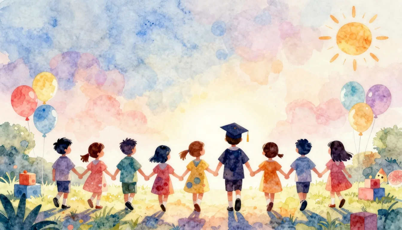 Vibrant watercolor style. A warm and nostalgic illustration ...