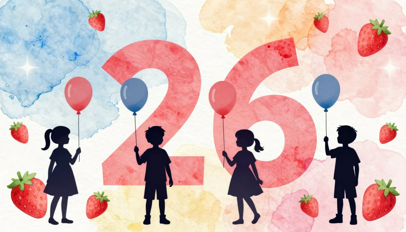 Watercolor style. Silhouettes of children holding balloons, ...