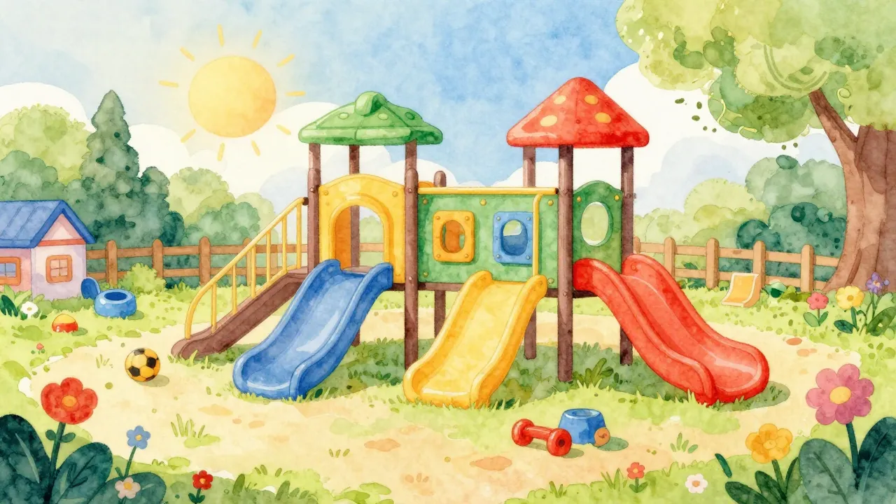 Vibrant watercolor style. A colorful and cheerful illustrati...