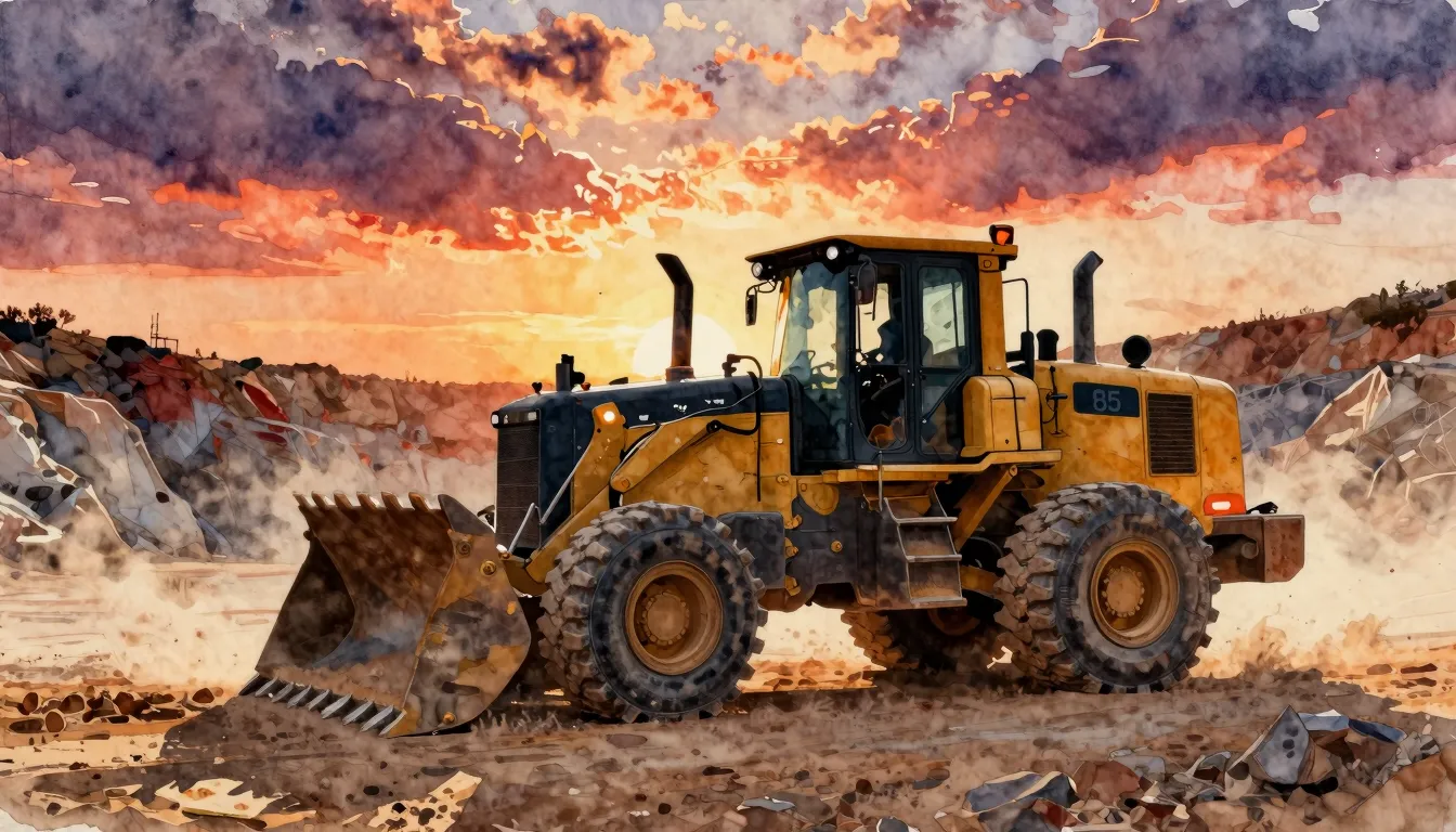 Vibrant watercolor style. A rugged, cinematic rock album cov...