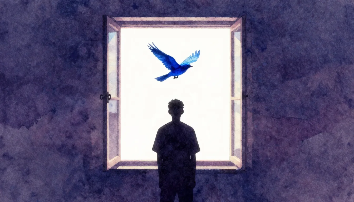 Vibrant watercolor style. Minimalist hip-hop album cover, a ...
