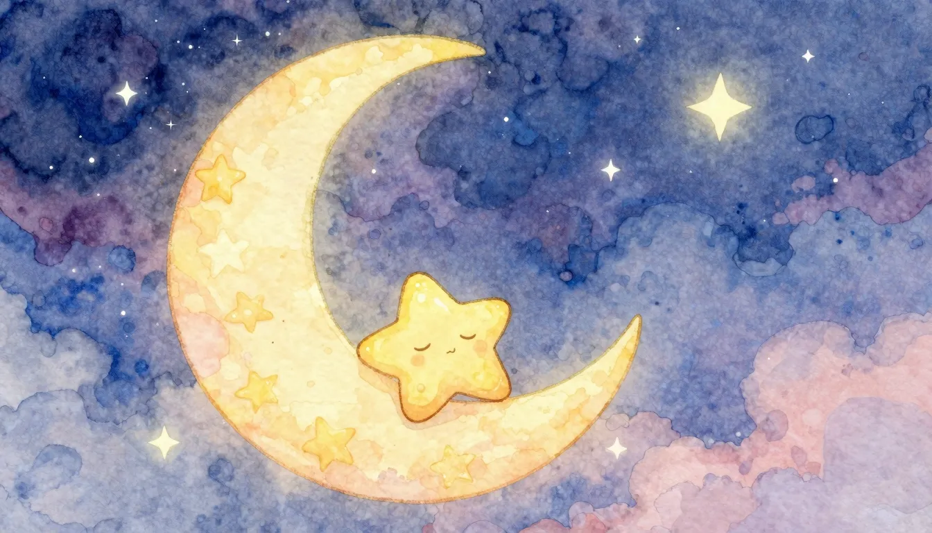 Vibrant watercolor style. A cozy, dreamy illustration of a c...