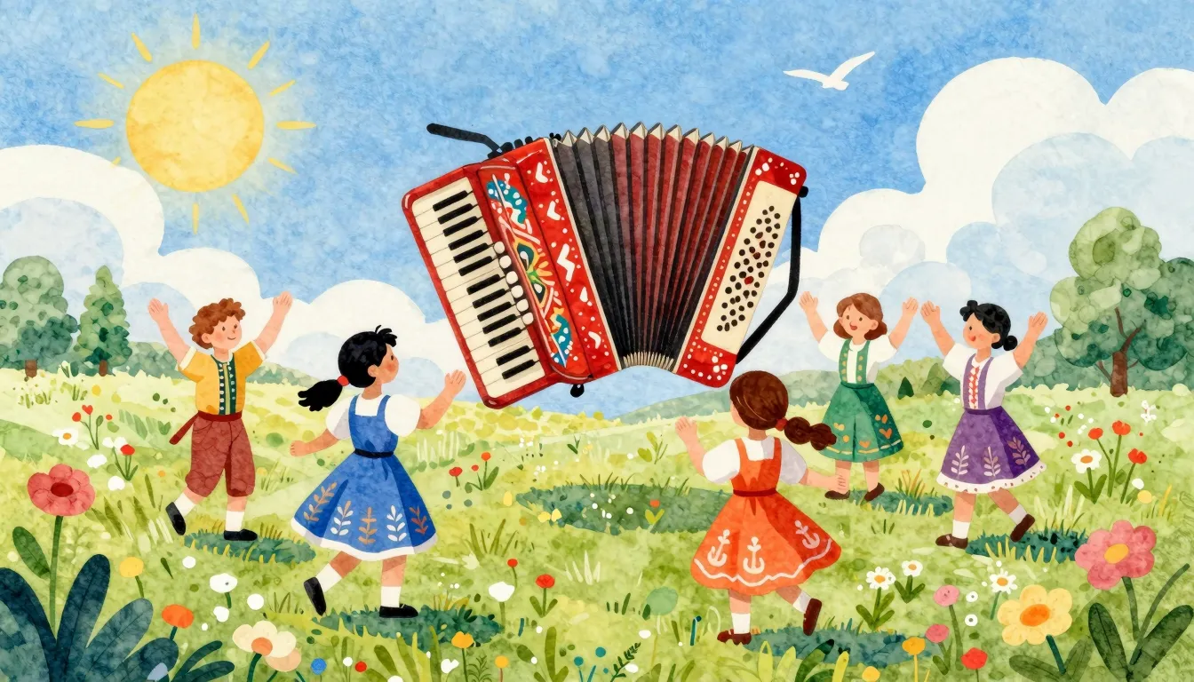 Vibrant watercolor style. Colorful illustration for a childr...