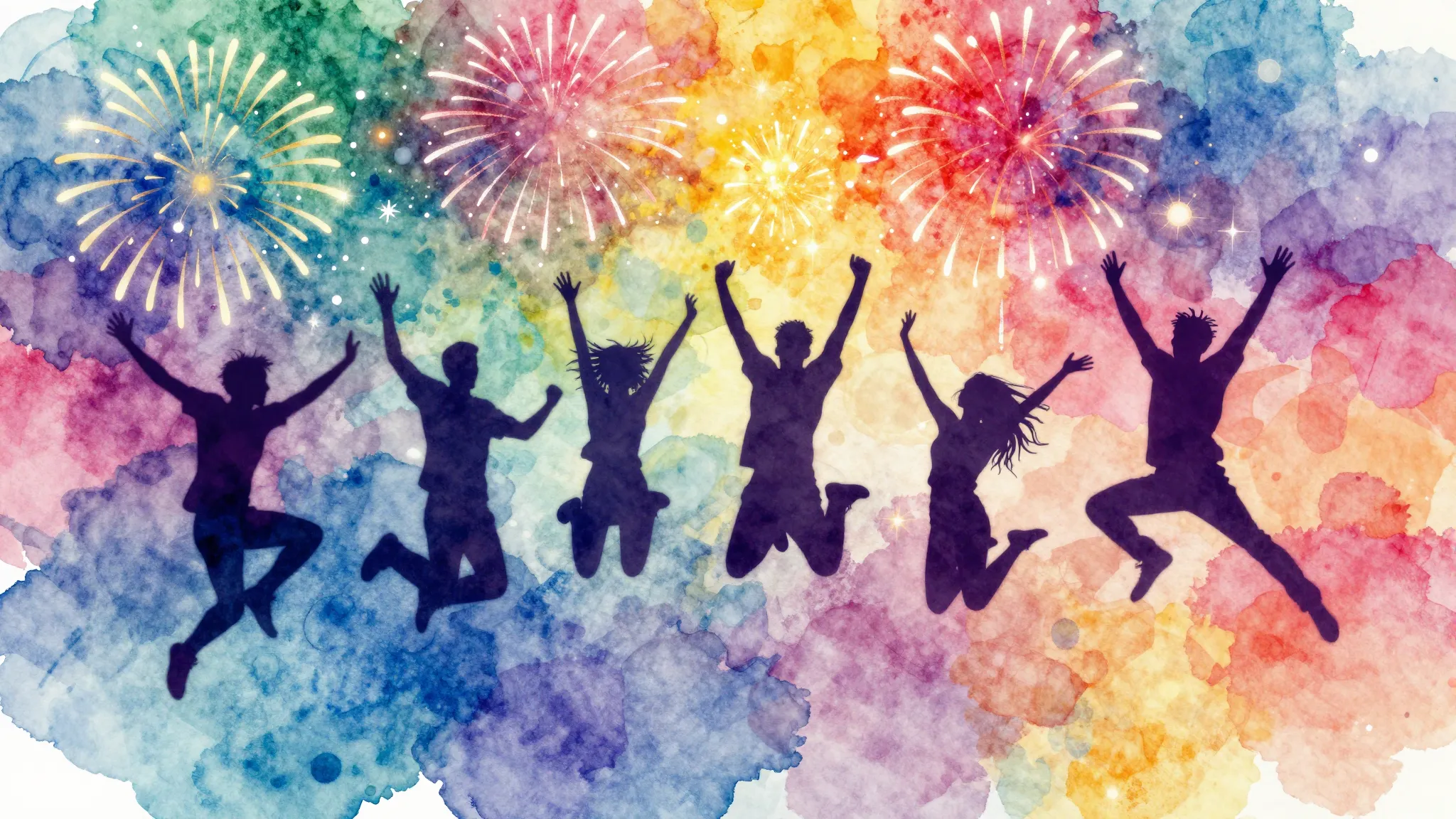 Vibrant watercolor style. Vibrant abstract background with b...