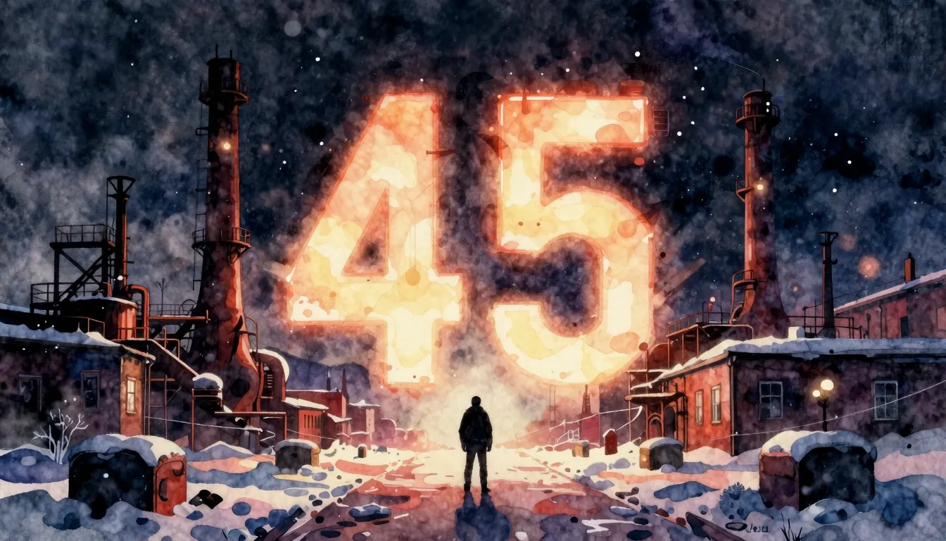 Vibrant watercolor style. Heavy metal album cover, industria...