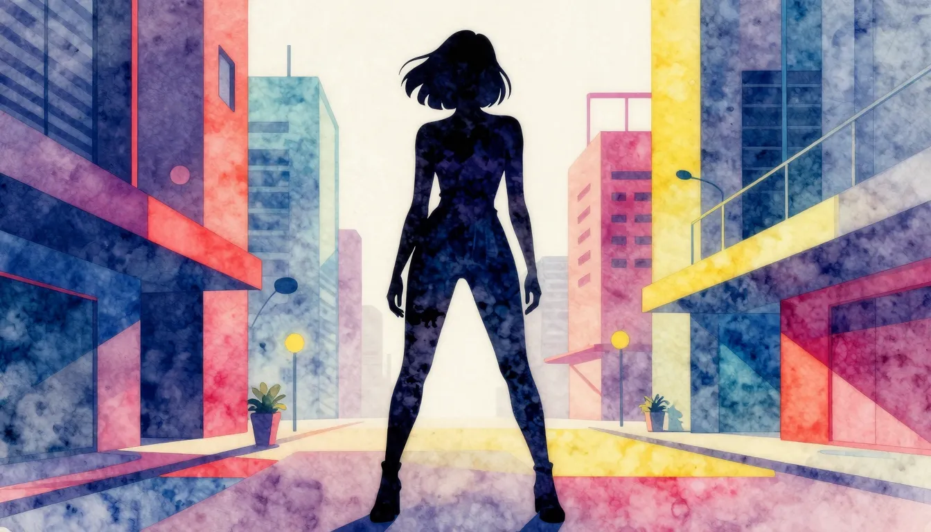 Vibrant watercolor style. Minimalist hip-hop album cover, a ...