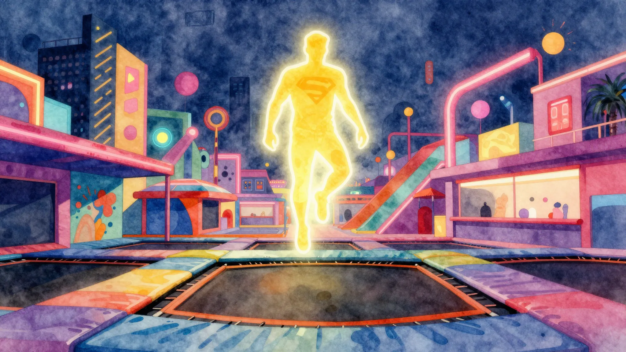Vibrant watercolor style. A vibrant, stylized hip-hop album ...