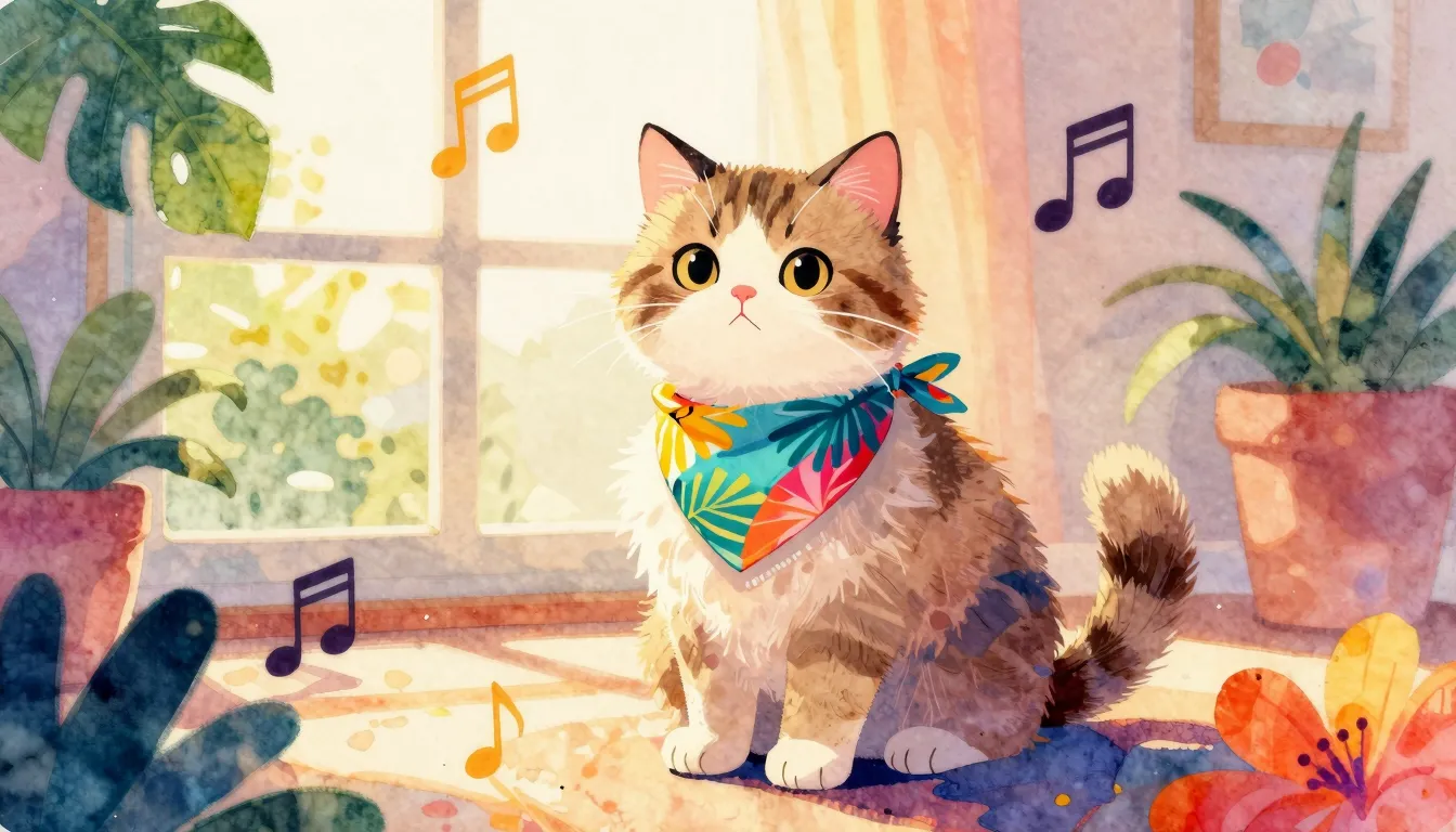Vibrant watercolor style. A vibrant Latin-style album cover ...