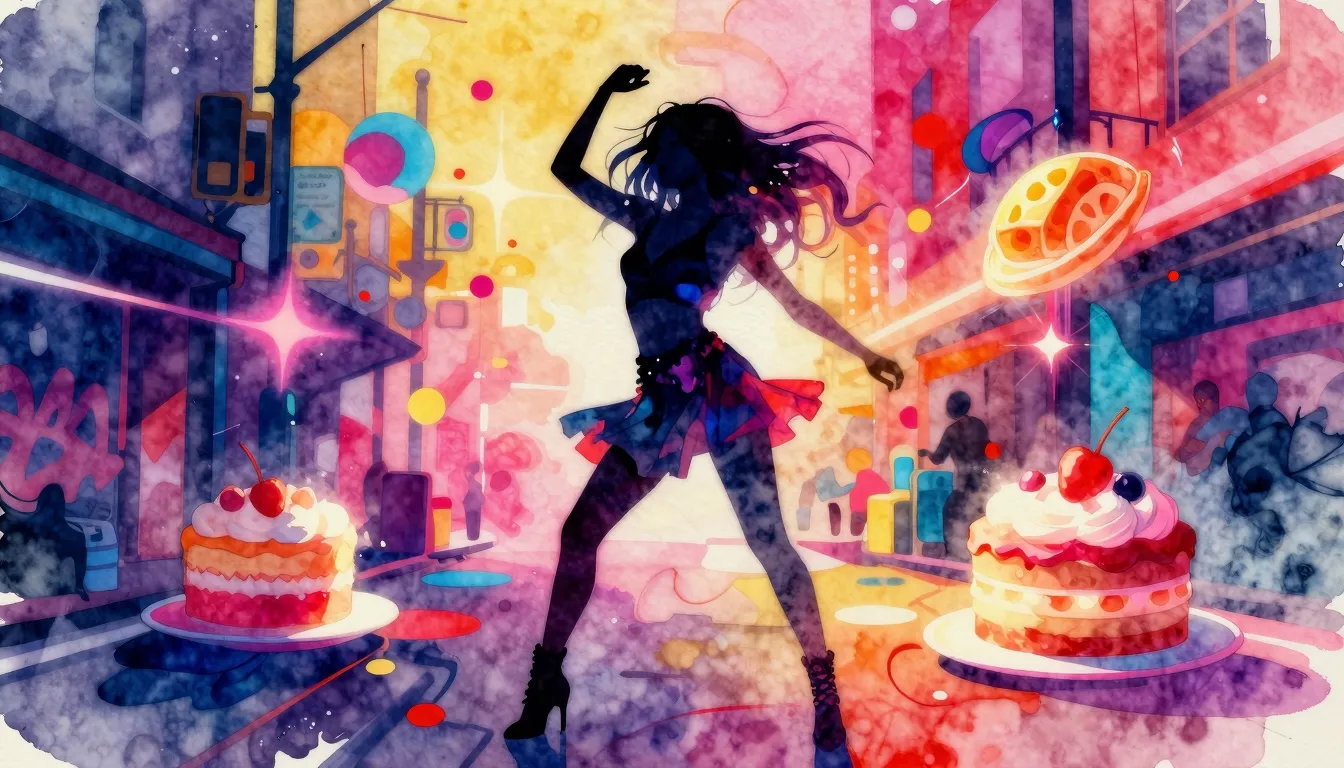 Vibrant watercolor style. Phonk style album cover, abstract ...