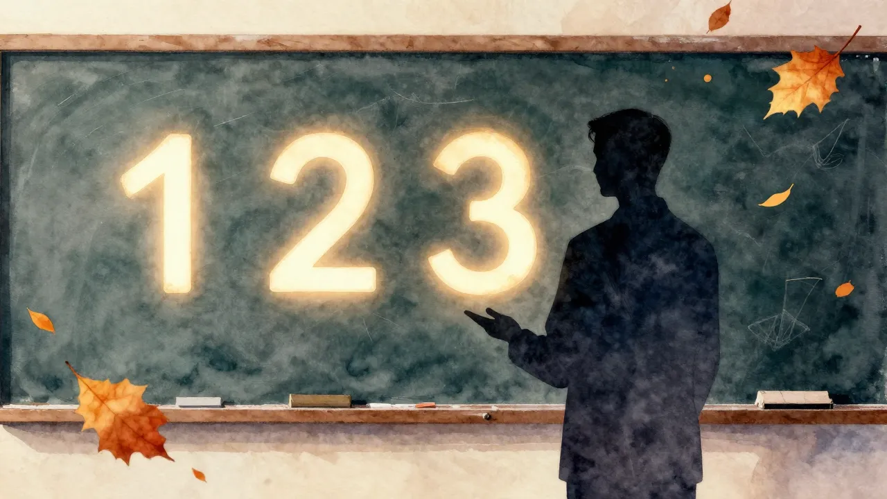 Watercolor style. Silhouette of a teacher standing near a bl...