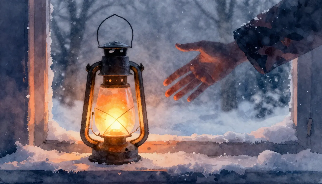 Vibrant watercolor style. A golden orange glowing like a war...