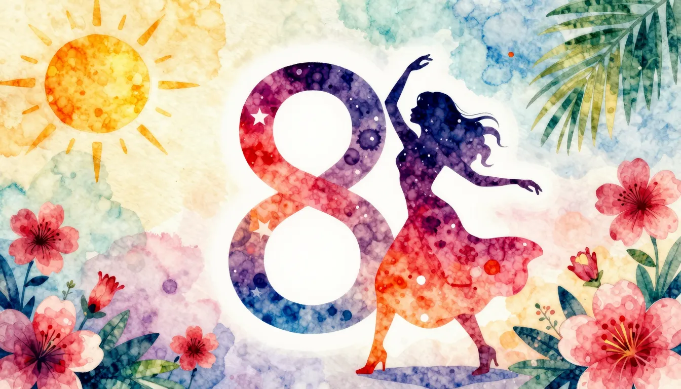 Vibrant watercolor style. Vibrant Latin-style album cover, a...