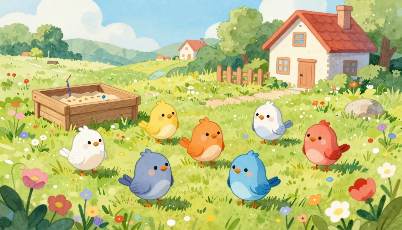 Vibrant watercolor style. A vibrant and cheerful illustratio...