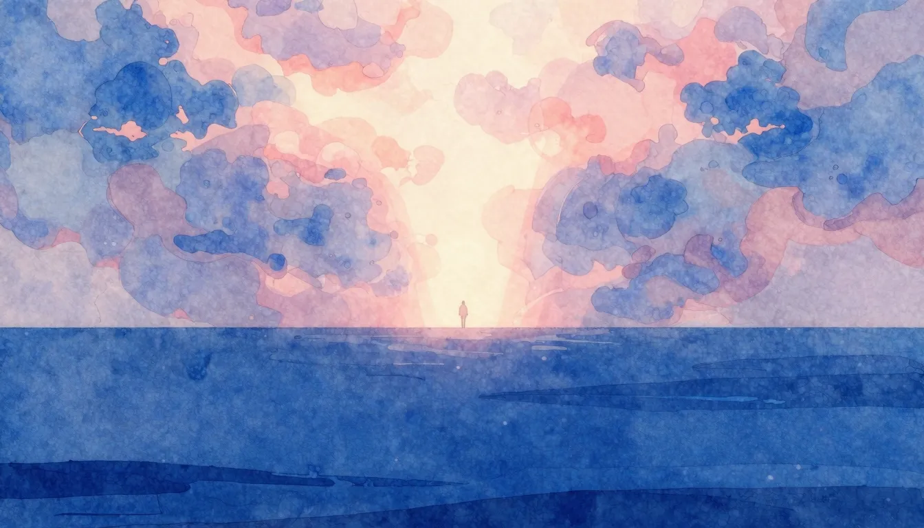 Vibrant watercolor style. A minimalist artistic representati...