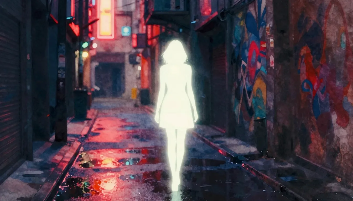 Vibrant watercolor style. Minimalist aesthetic, a glowing et...