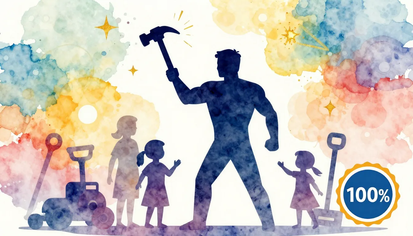 Vibrant watercolor style. Minimalist silhouette of a strong ...