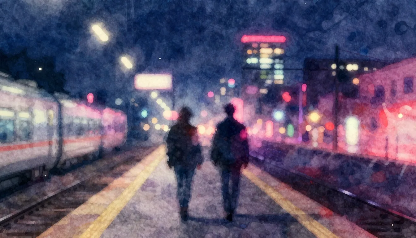 Vibrant watercolor style. Hypnagogic electronic music album ...