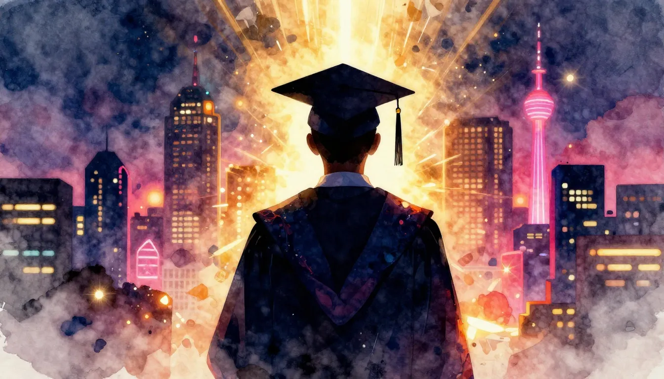 Vibrant watercolor style. Modern rap album cover, a dark sil...