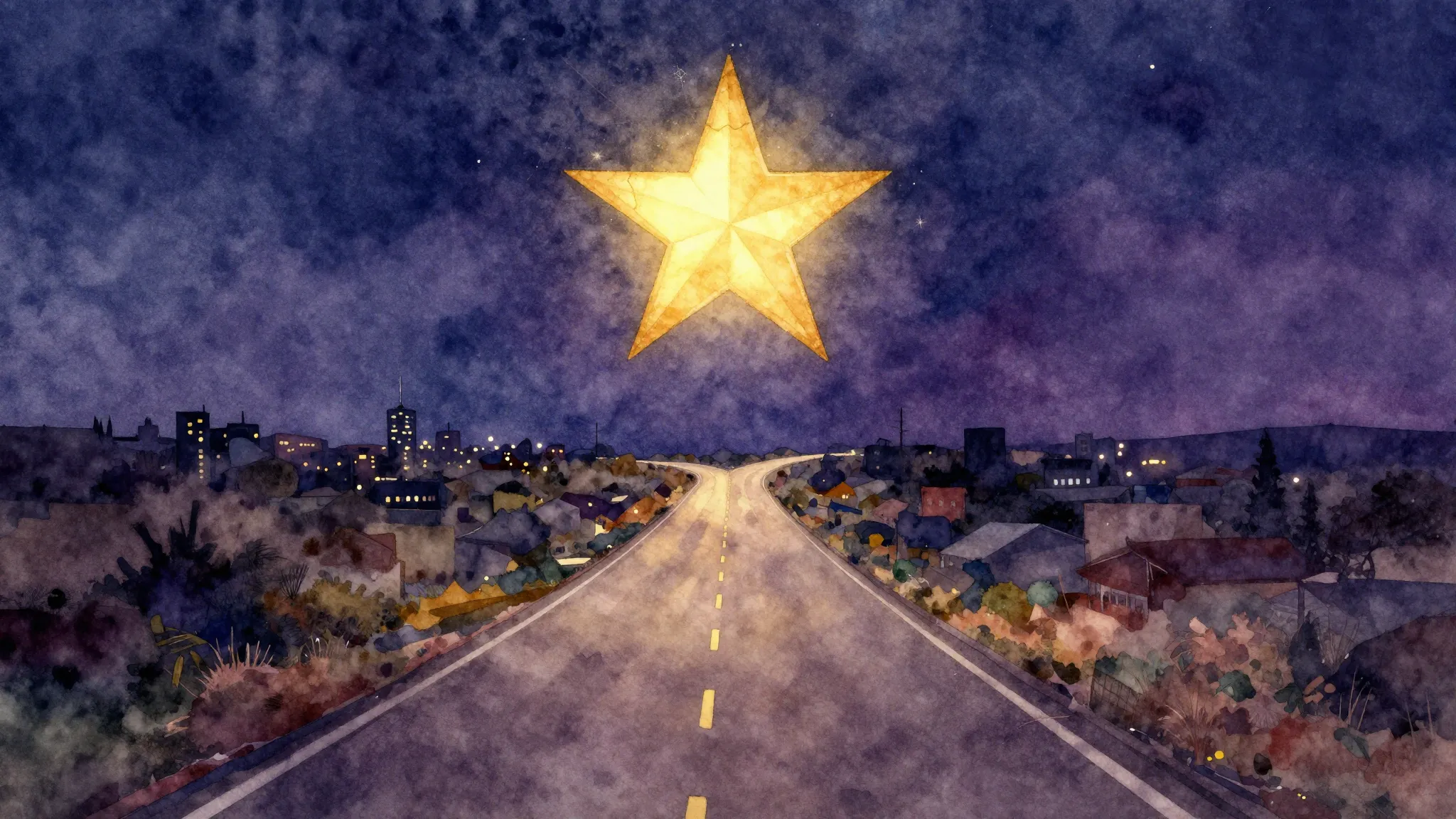Vibrant watercolor style. Alternative rock album cover, a gl...