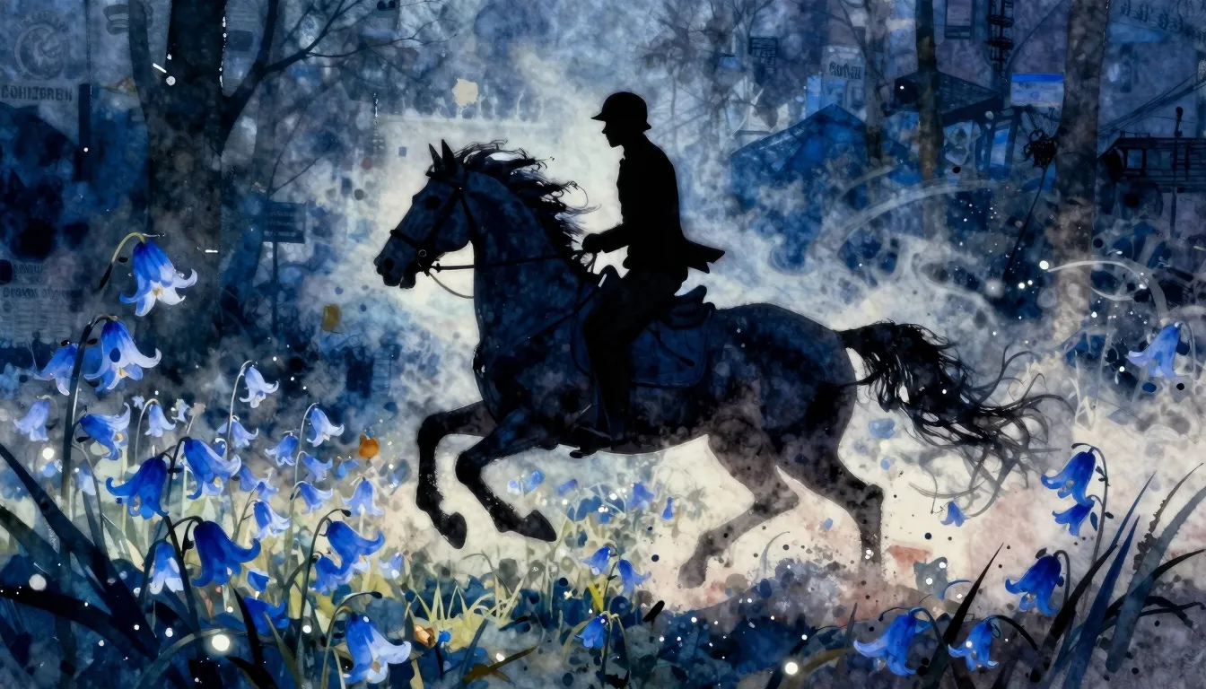 Vibrant watercolor style. Modern rap album cover, a dark sil...