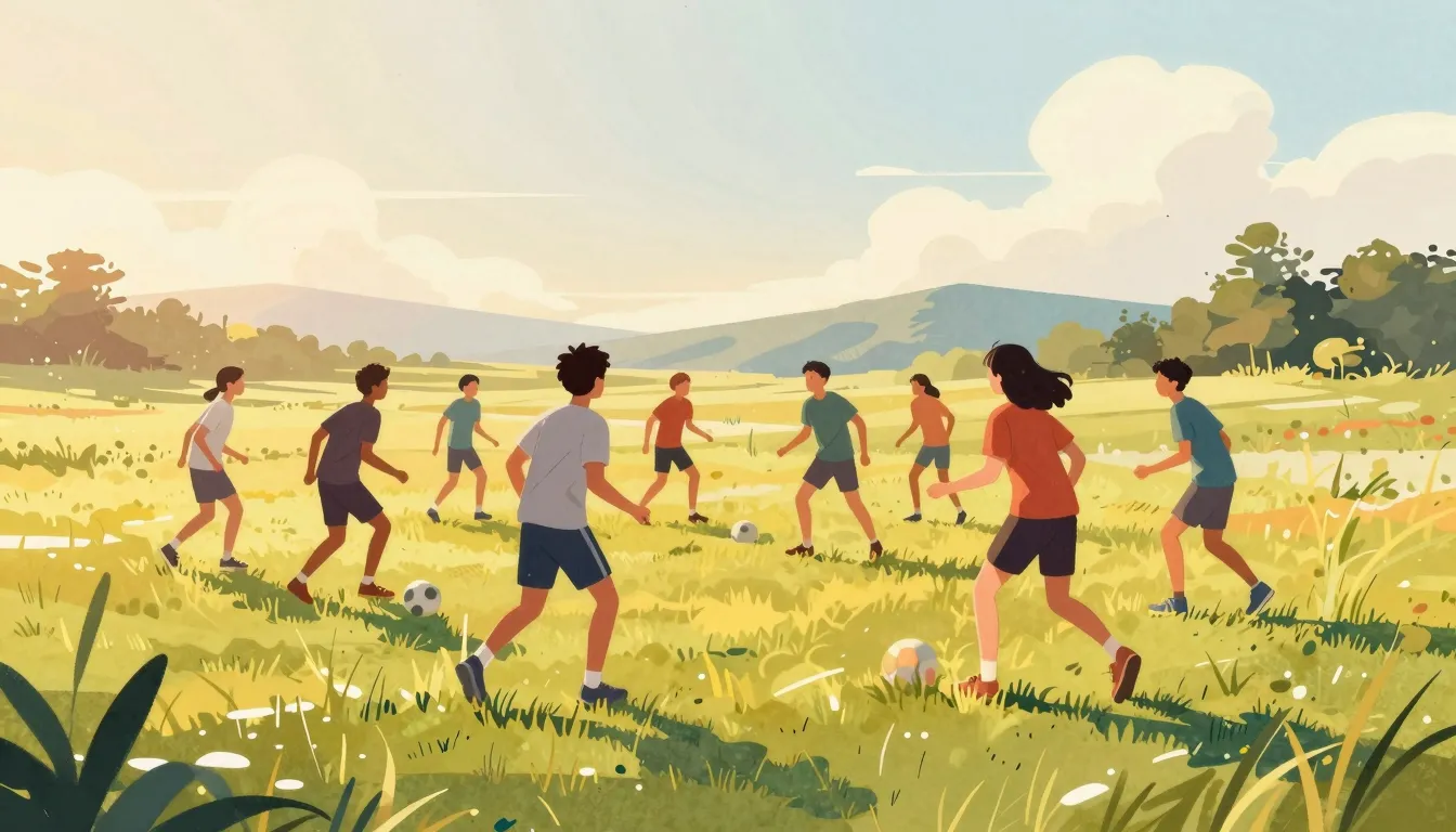 Vibrant watercolor style. A vibrant, stylized illustration o...