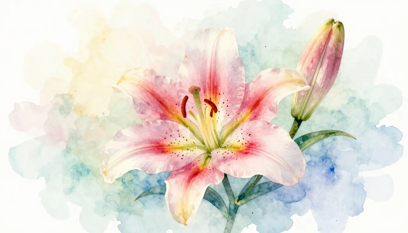 Vibrant watercolor style. A minimalist and aesthetic illustr...