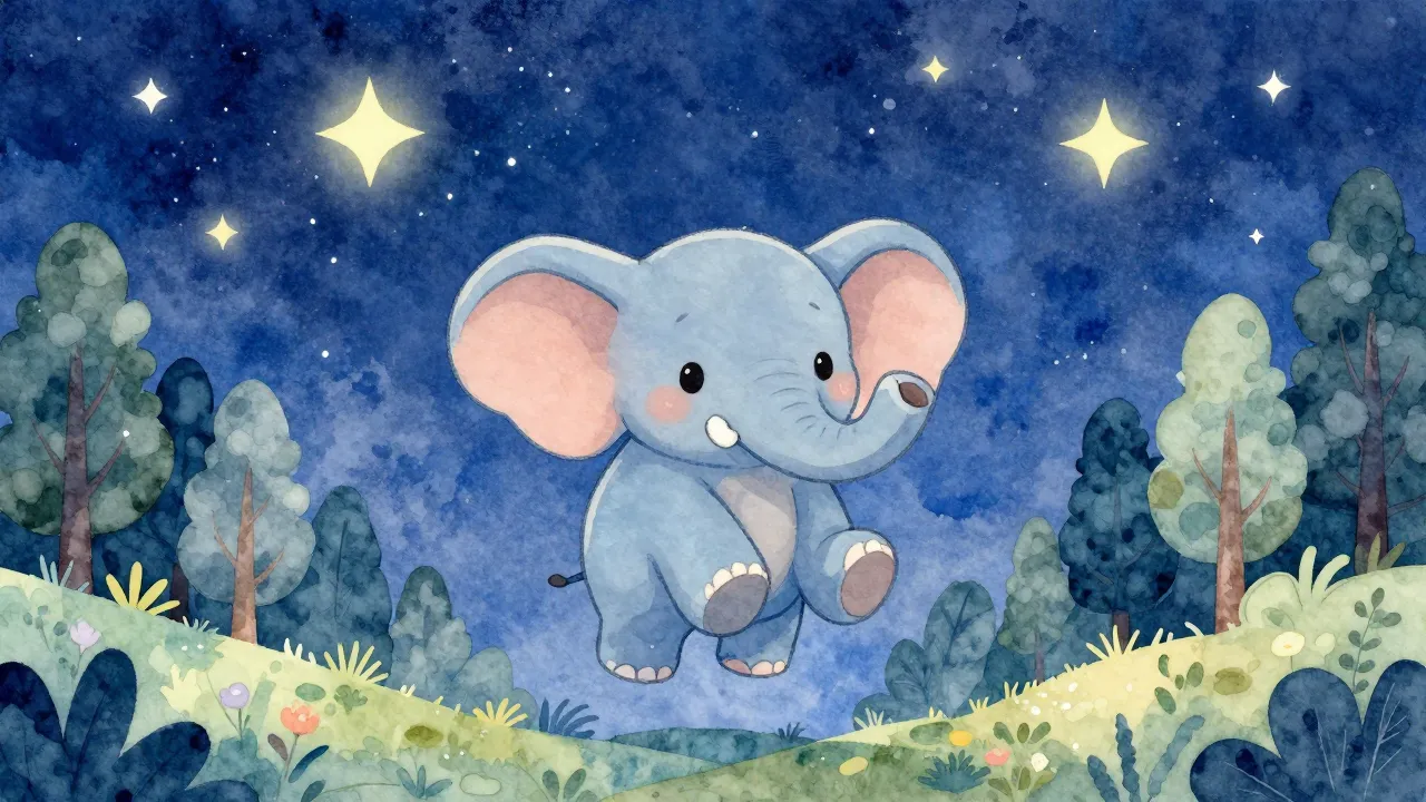 Vibrant watercolor style. A cute, whimsical illustration of ...