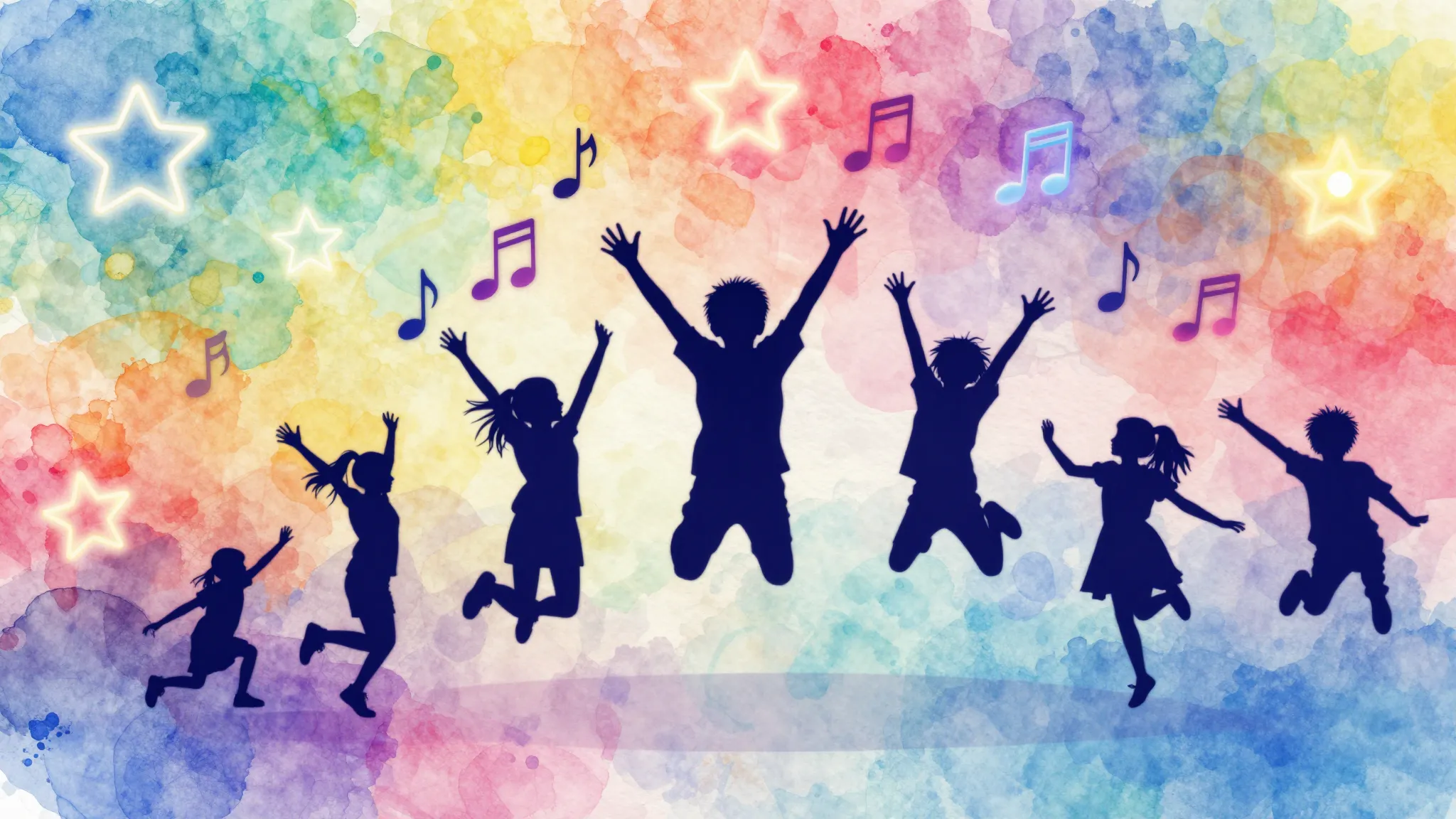 Watercolor style. Bright colorful abstract background with s...