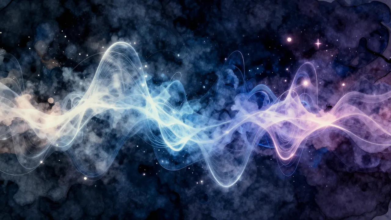Vibrant watercolor style. Abstract digital art, deep space a...
