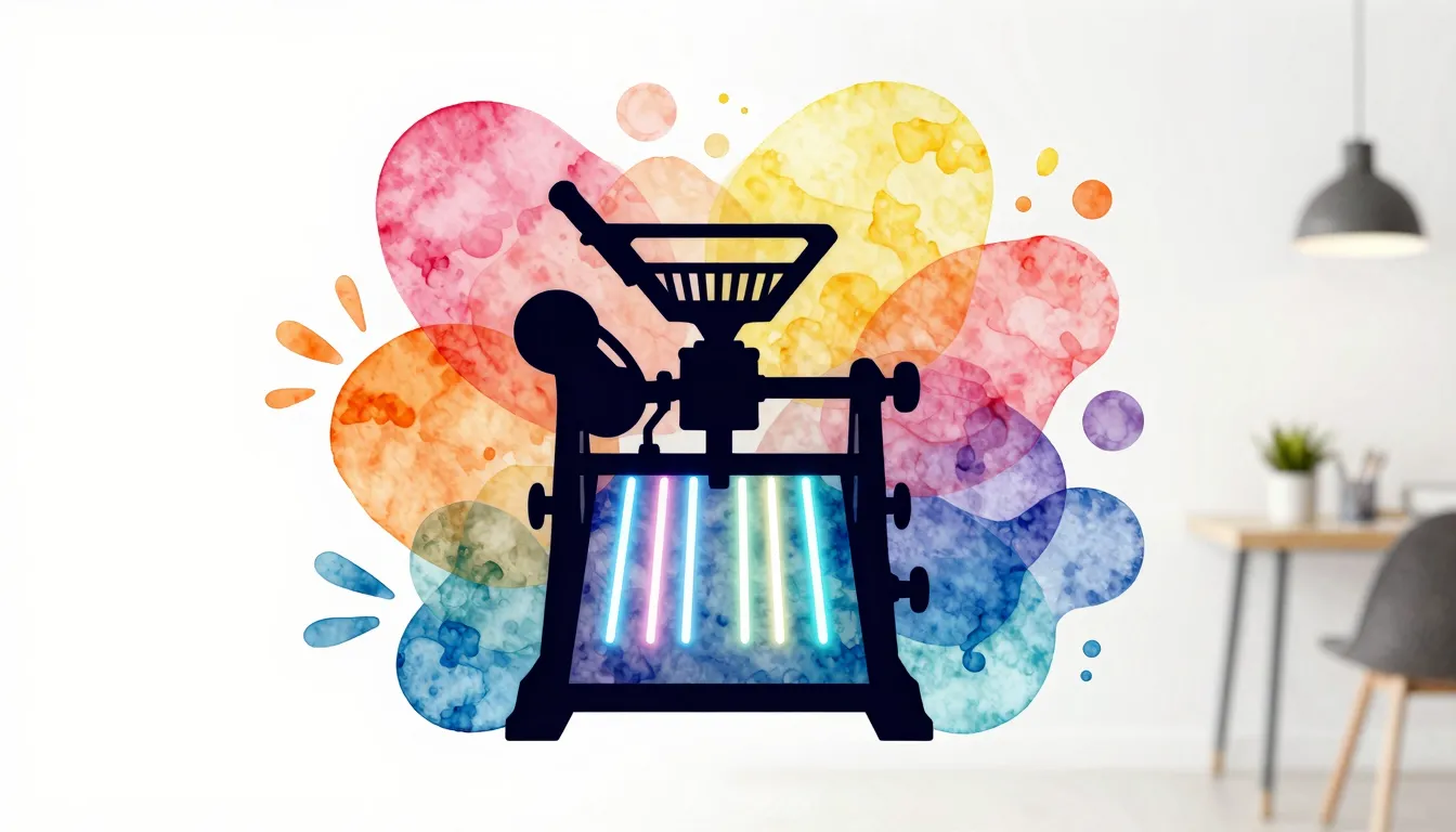 Watercolor style. Bright colorful abstract shapes, printing ...
