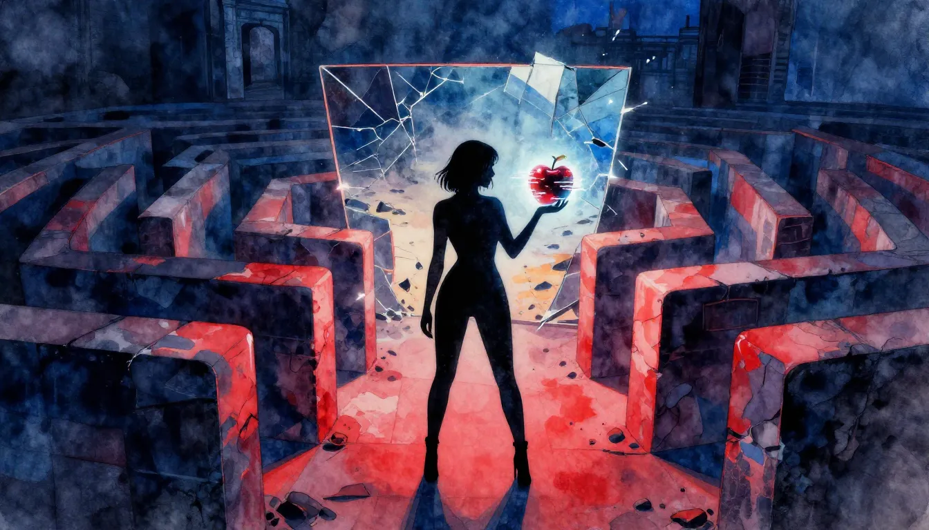 Vibrant watercolor style. Modern rap album cover, dark cinem...