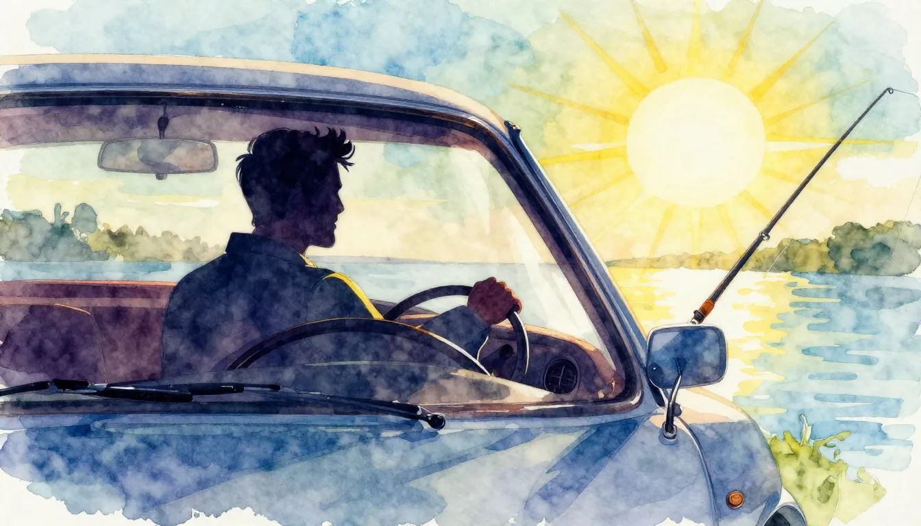 Vibrant watercolor style. A silhouette of a charismatic man ...