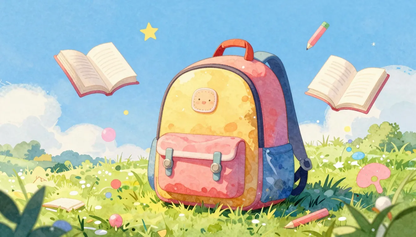 Vibrant watercolor style. A colorful, whimsical illustration...