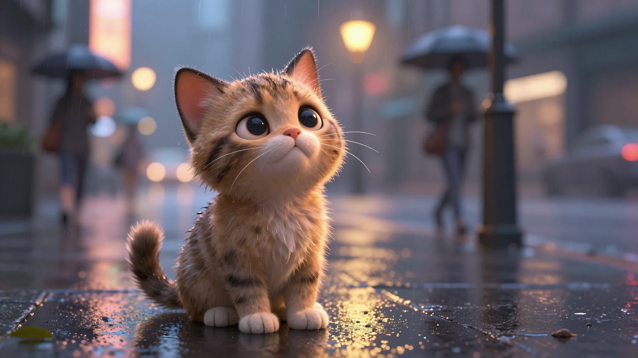 Одинокий котенок