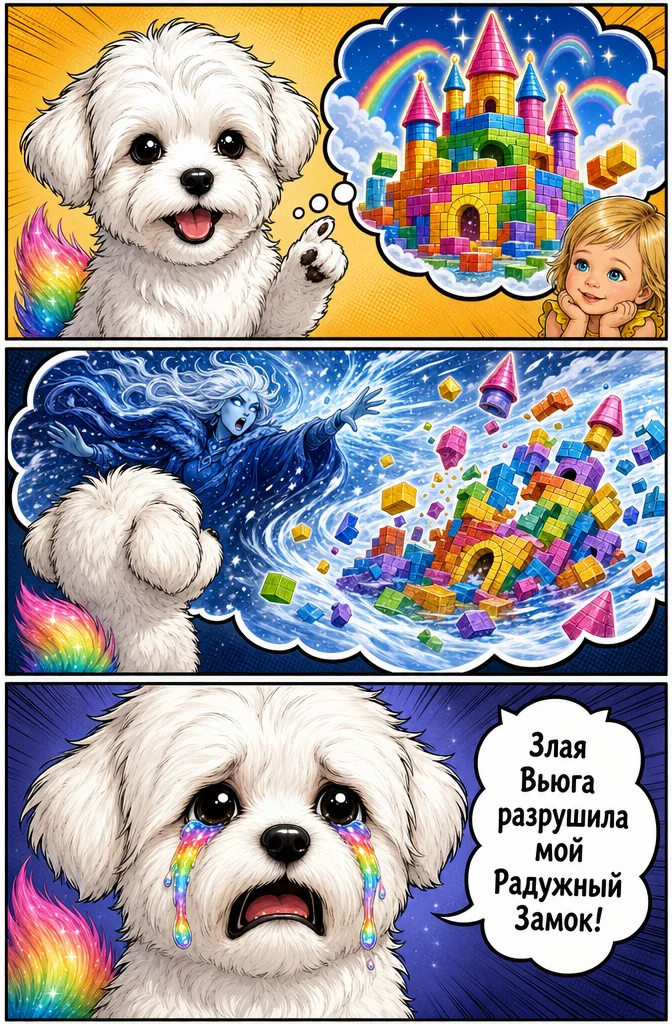 Страница 3 — Волшебные Приключения Кристины и Радужного Щенка