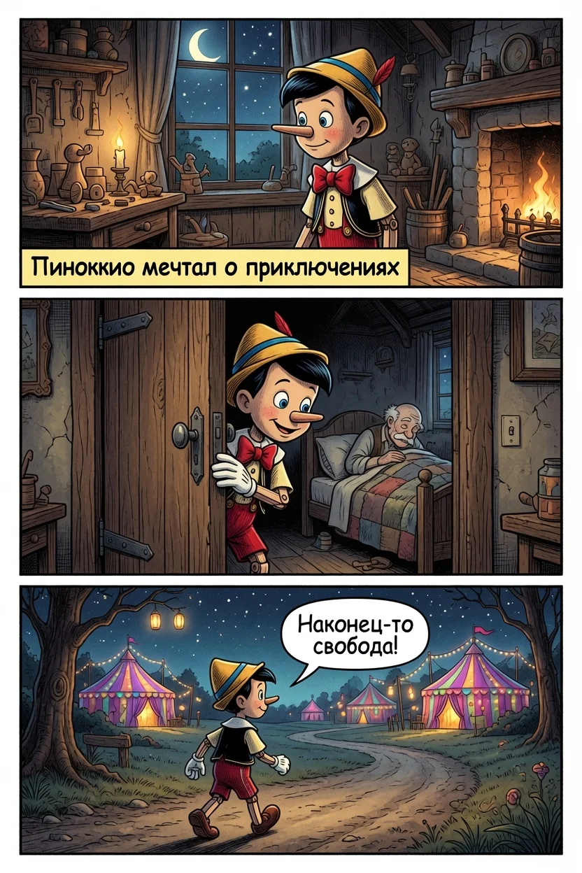 Страница 1 — Пиноккио: Правдивая история