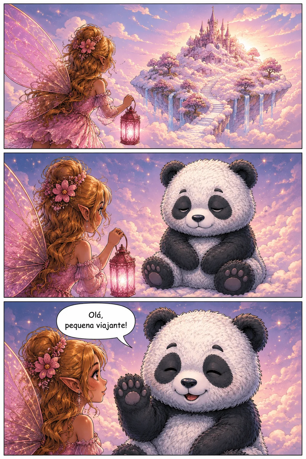 Página 3 — Nicole e o Ursinho de Nuvem