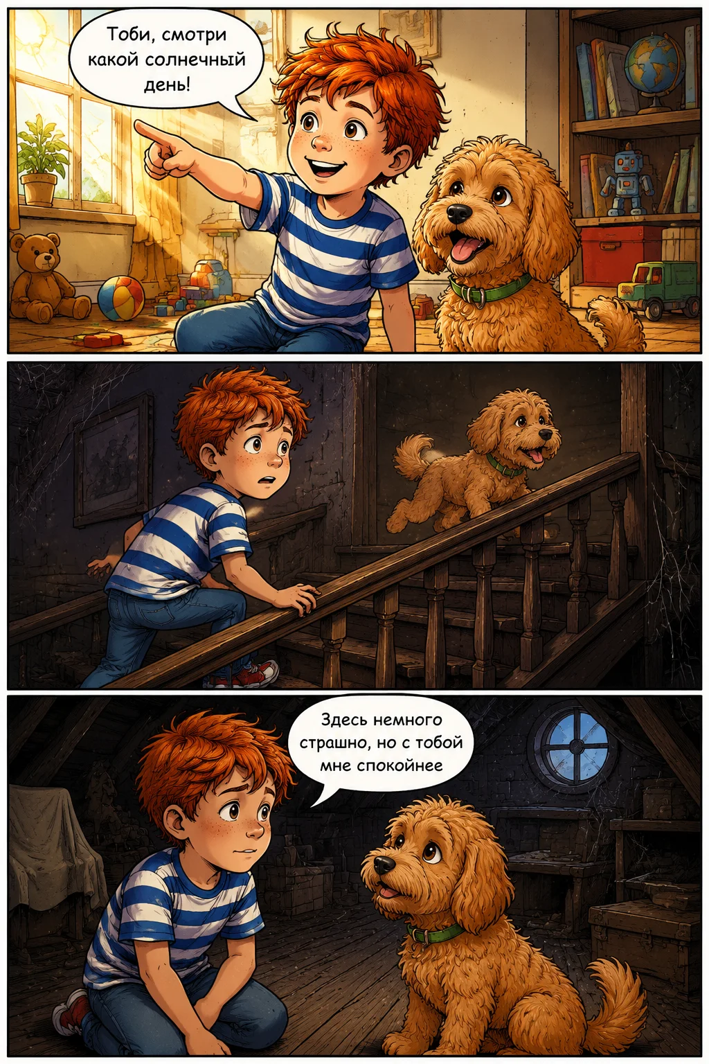 Page 1 — Максим и Тайна Забытого Леса