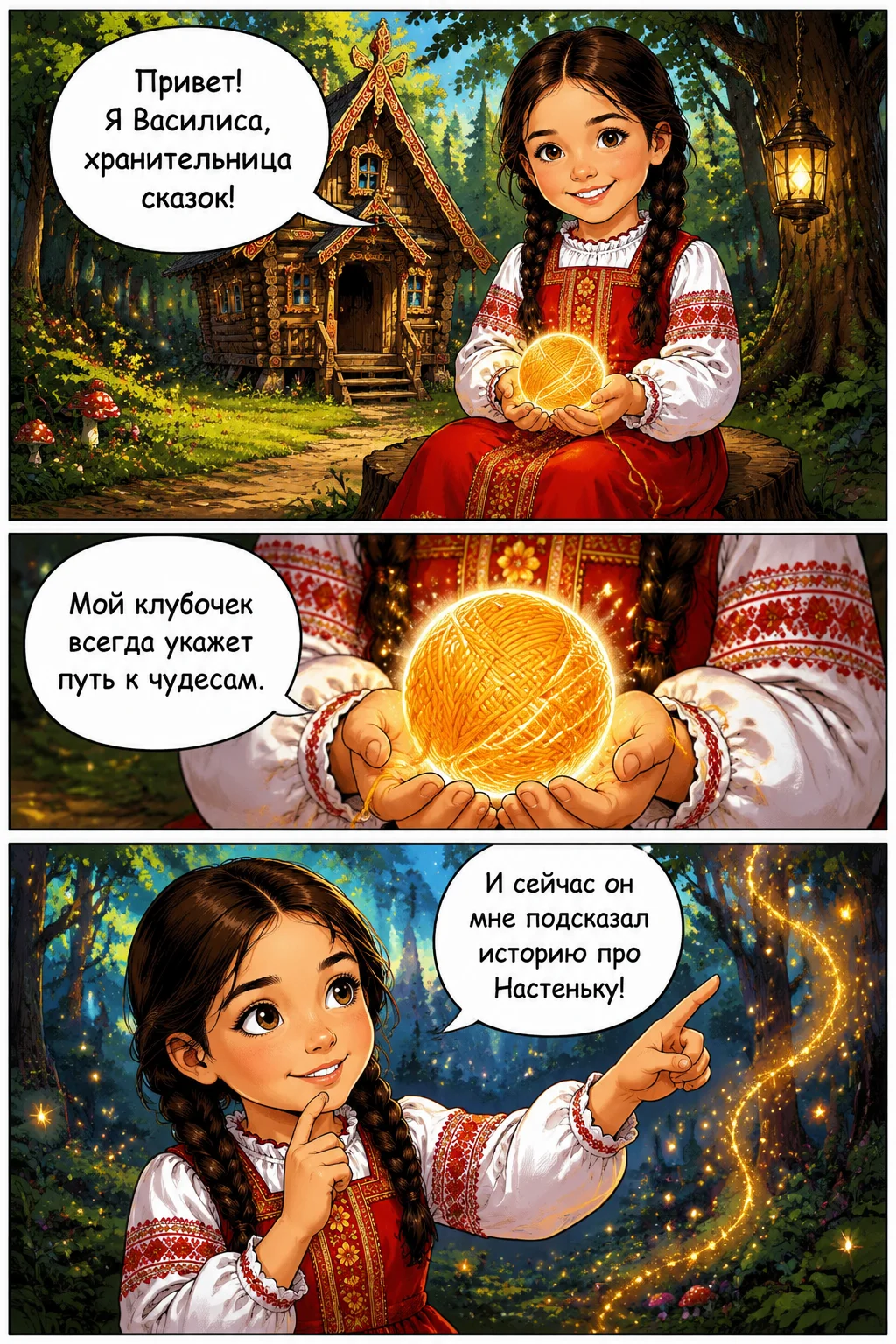 صفحة 1 — Волшебное Зеркальце и Тайна Лесного Царства