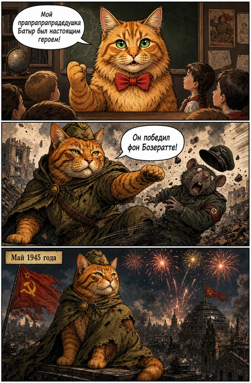 Героические предки кота Сафика