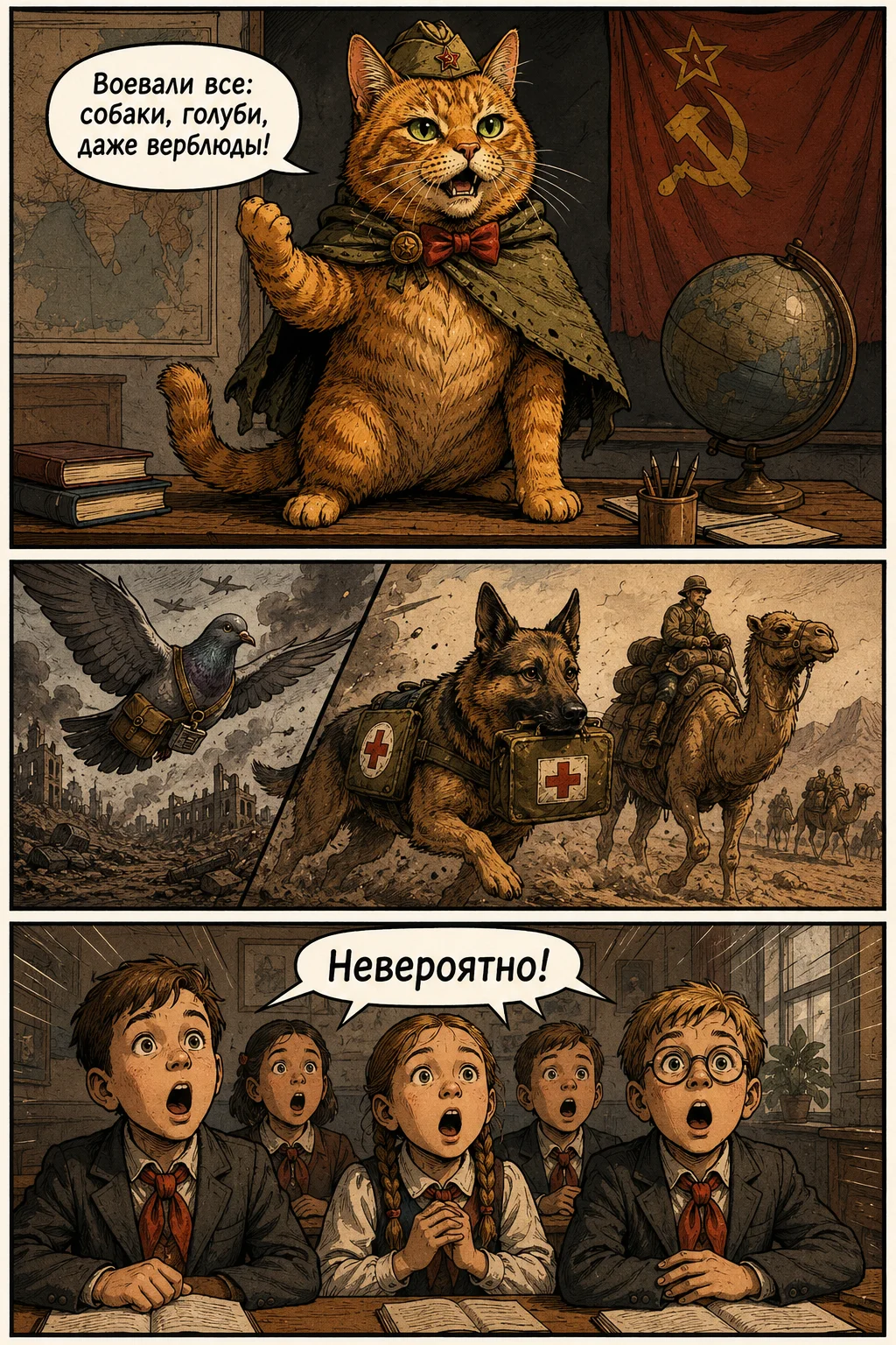 Страница 5 — Героические предки кота Сафика