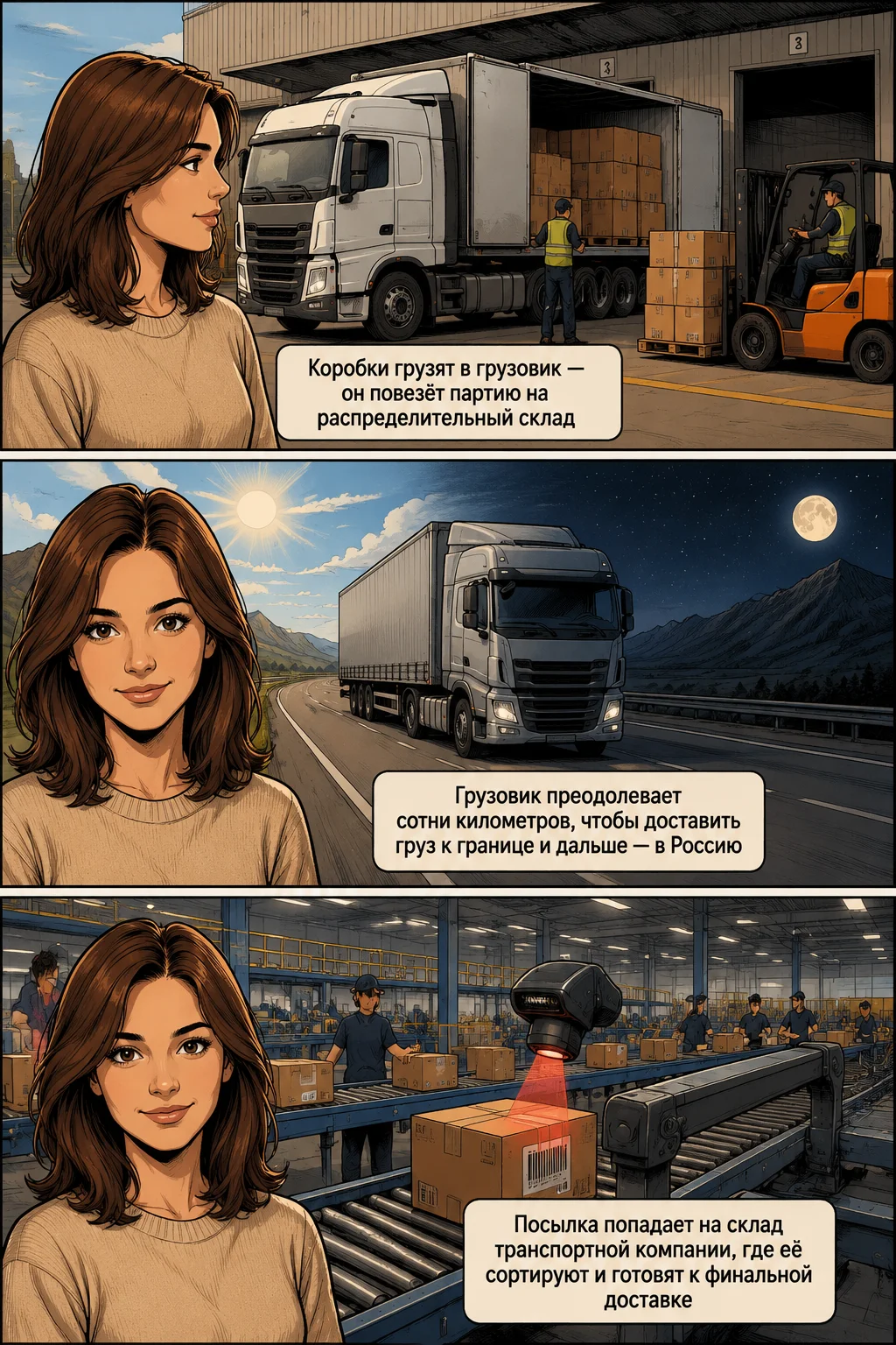 Страница 2 — Путь посылки: От заказа до клиента