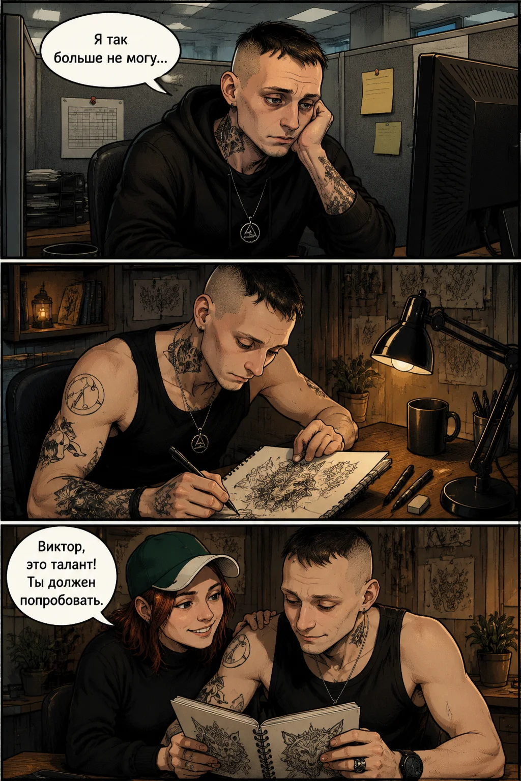 Halaman 1 — Путь к мечте: Кожа и Чернила