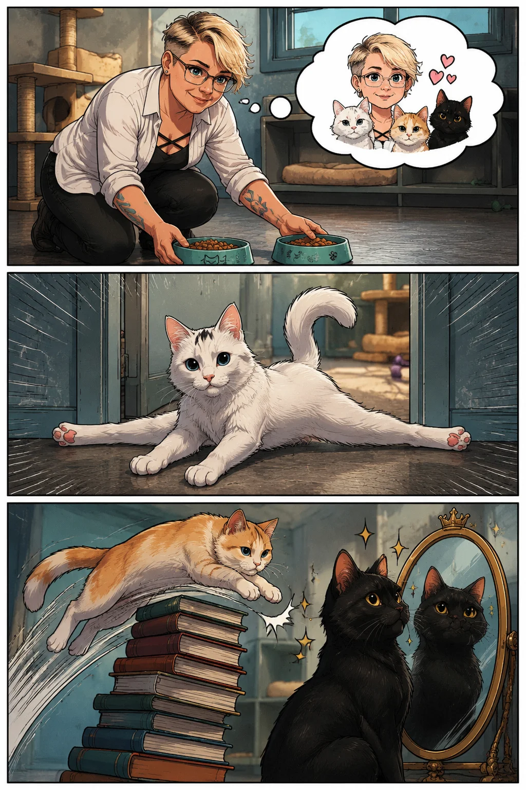 Halaman 2 — Котики и их весёлый вечер. Часть 2