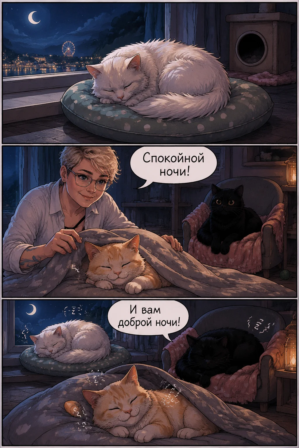 Halaman 5 — Котики и их весёлый вечер