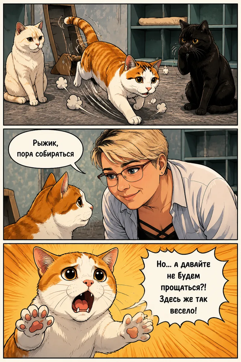 Рыжик находит дом