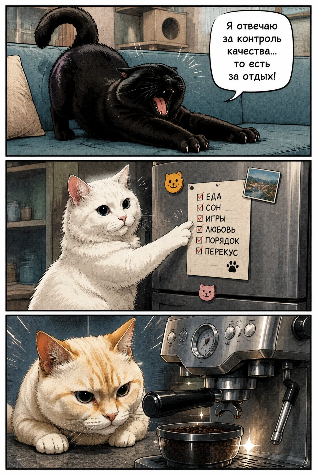 Halaman 2 — Один день в МурМании: котики готовятся к гостям!