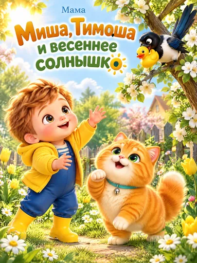 Миша, Тимоша и весеннее солнышко