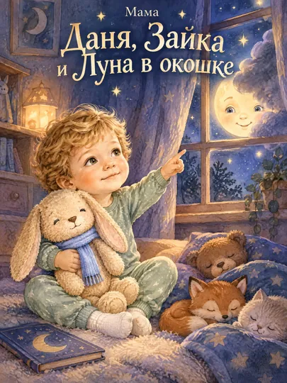 Даня, Зайка и Луна в окошке